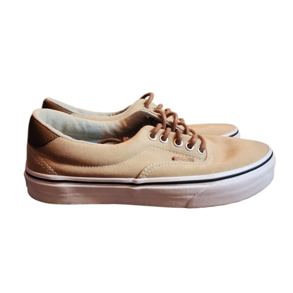 Vans Era 59 C&L Cornstalk Denim Canvas Leather Skate Sneakers Unisex 6.5/8 NWOB